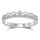 10k White Gold 1/10 Ct.Tw. Diamond Stackable Band