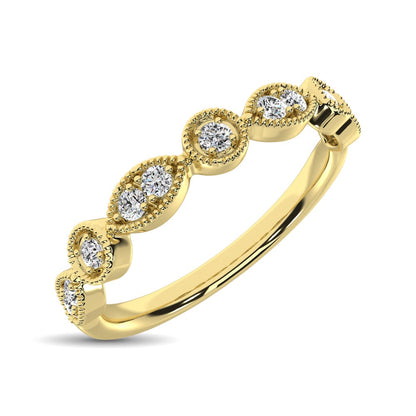Diamond Stackable Band 1/10 Ct.tw in 10K Yellow Gold