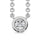 Diamond 1/20 Ct.Tw. Solitaire Necklace in 10K White Gold