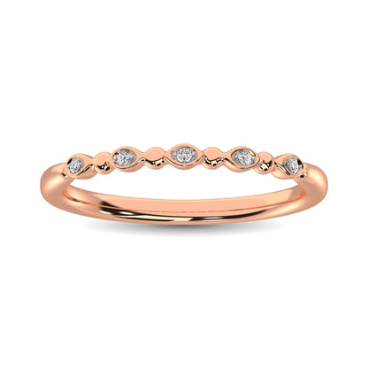 Diamond 1/20 Ct.Tw. Stack Band in 10K Rose Gold