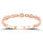 14K Rose Gold 1/20 Ct.tw Diamond Wedding Band