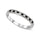 14K White Gold 1/6 Ct.tw Black & White Diamond Machine Band
