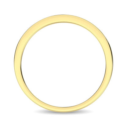 14K Yellow Gold 1/5 Ct.tw Tsavorite Machine Band