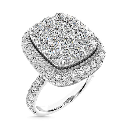 Diamond 3 Ct.Tw. Engagement Ring in 14K White Gold