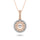 10K Two Tone 1/2 Ct.tw Diamond Fashion Pendant