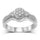 10K White Gold 1/5 Ct.tw Diamond Bridal Ring