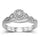 10K White Gold 1/5 Ct.tw Diamond Bridal Ring