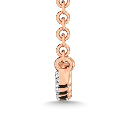Diamond 1/10 Ct.Tw. Fashion Necklace in 10K Rose Gold