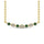 Diamond 1/10 Ct.Tw. And Tsavorite Fashion Necklace in 10K Yellow Gold