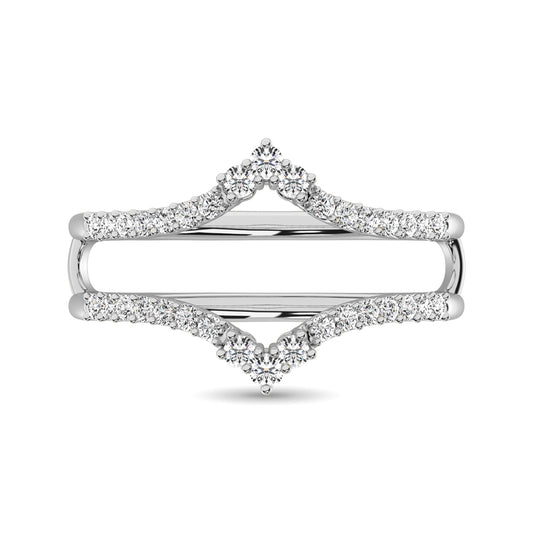 Diamond 1/3 Ct.Tw. Guard Ring in 10K White Gold