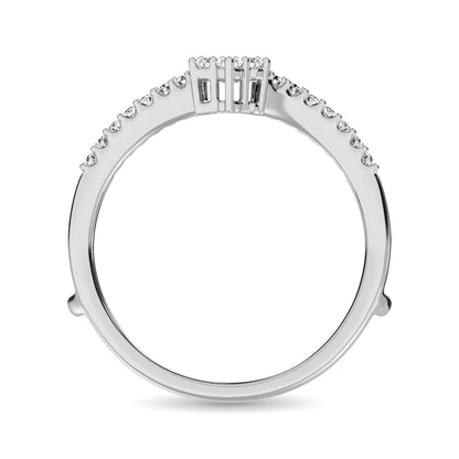 Diamond 1/3 Ct.Tw. Guard Ring in 10K White Gold