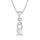 10K White Gold Diamond Accent Heart Pendant
