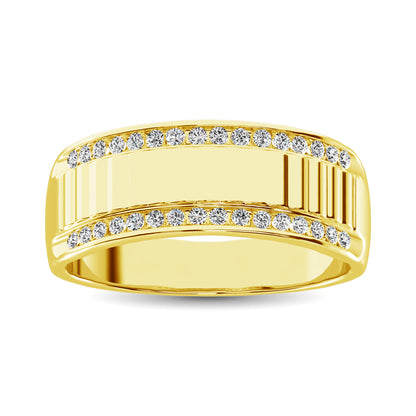 Diamond 1/3 Ct.Tw. Fusion Men?s Band in 10K Yellow Gold