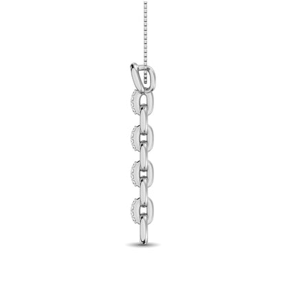 Sterling Silver Diamond Accent Fashion Pendant