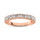 14K Rose Gold Diamond 3/4 Ct.Tw. 9 Stone Anniversary Band