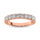 14K Rose Gold Diamond 1 Ct.Tw. 9 Stone Anniversary Band
