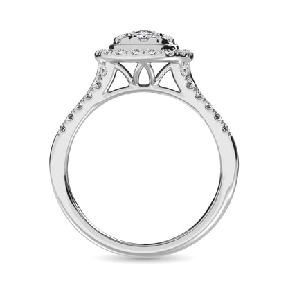 Diamond 1 Ct.Tw. Round Shape Engagement Ring in 10K White Gold