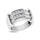 10K White Gold 1 Ct.tw Round Cut Diamond Men?s Wedding Band