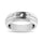 10K White Gold 1/10 Ct.tw Round Cut Diamond Men?s Band