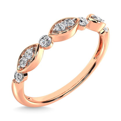 Diamond 1/5 Ct.Tw. Stack Band in 14K Rose Gold