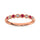 Diamond 1/6 Ct.Tw. And Alternate Ruby Stack Band in 10K Rose Gold ( 4 Diamond and 4 Ruby )