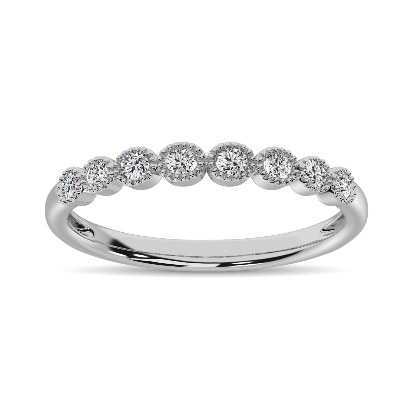 Diamond 1/6 Ct.Tw. Stack Band in 10K White Gold