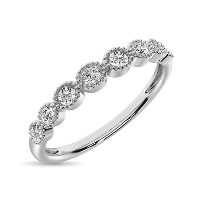 Diamond 1/6 Ct.Tw. Stack Band in 10K White Gold