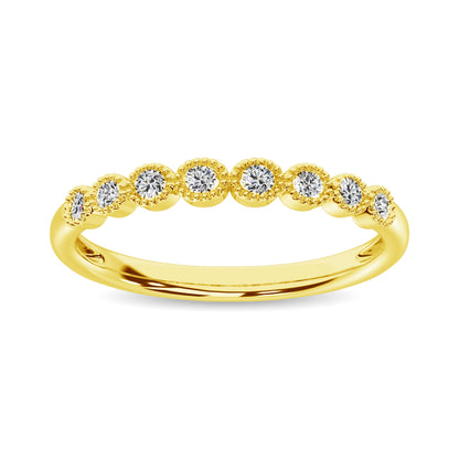 Diamond 1/6 Ct.Tw. Stack Band in 14K Yellow Gold