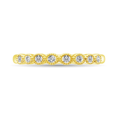 Diamond 1/6 Ct.Tw. Stack Band in 14K Yellow Gold