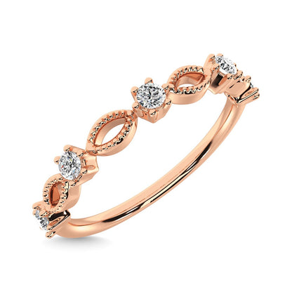 Diamond 1/5 Ct.Tw. Stackable Ring in 14K Rose Gold
