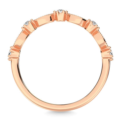 Diamond 1/5 Ct.Tw. Stackable Ring in 14K Rose Gold