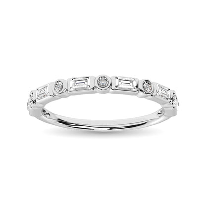 Diamond 1/20 Ct.Tw. Stack Band in 14K White Gold