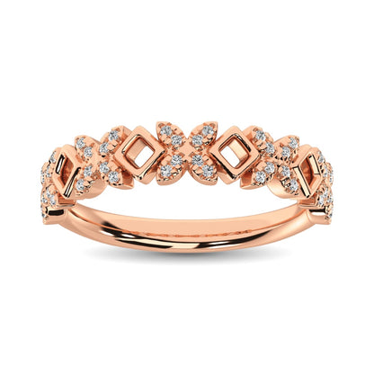 Diamond 1/5 Ct.Tw. Stack Band in 14K Rose Gold