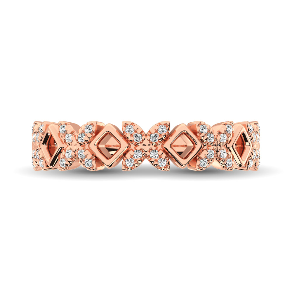 Diamond 1/5 Ct.Tw. Stack Band in 14K Rose Gold