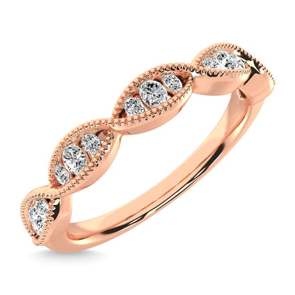 Diamond 1/5 Ct.Tw. Stack Band in 14K Rose Gold