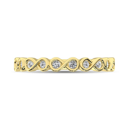 Diamond 1/5 Ct.Tw. Stack Band in 14K Yellow Gold