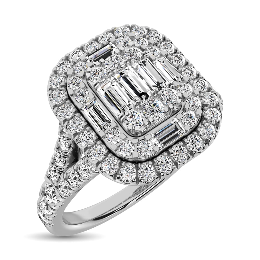 Diamond 1 Ct.Tw. Fashion Ring in 14K White Gold