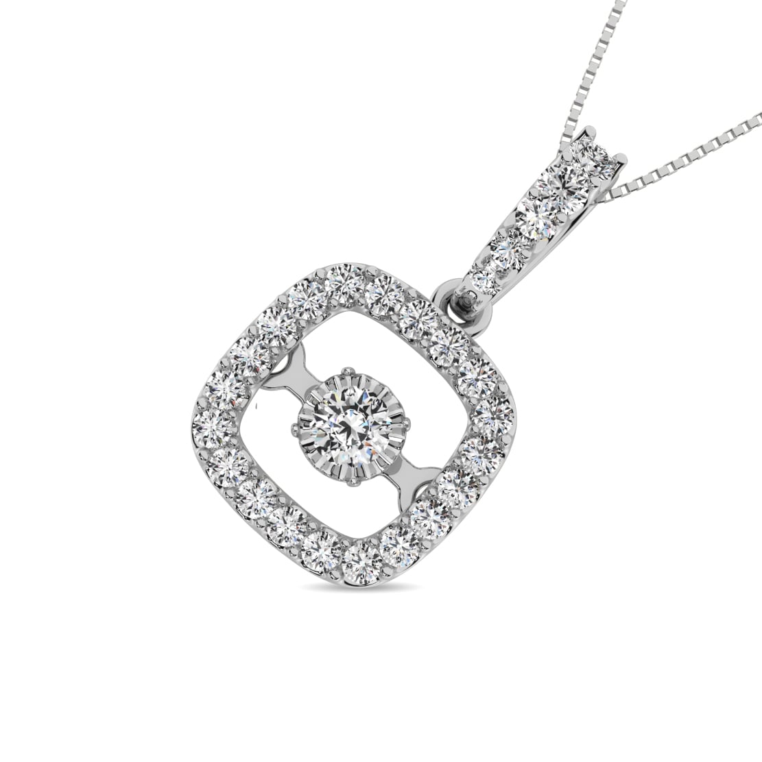 Diamond 1 3/8 Ct.tw Fashion Pendant in 14K White Gold