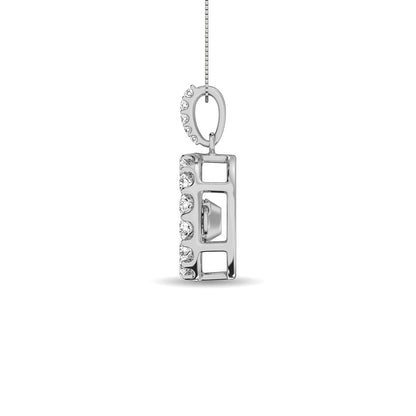 Moving Diamond 5/8 Ct.tw Pendant in 14K White Gold