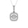 Moving Diamond 5/8 Ct.tw Pendant in 14K White Gold