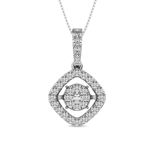 Diamond 1 Ct.Tw. Shimmering Pendant in 14K White Gold