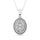Diamond 1/2.Tw. Round Shape Cluster Pendant in 14K White Gold