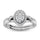 14K White Gold 1/2 Ct.tw Diamond Bridal Ring