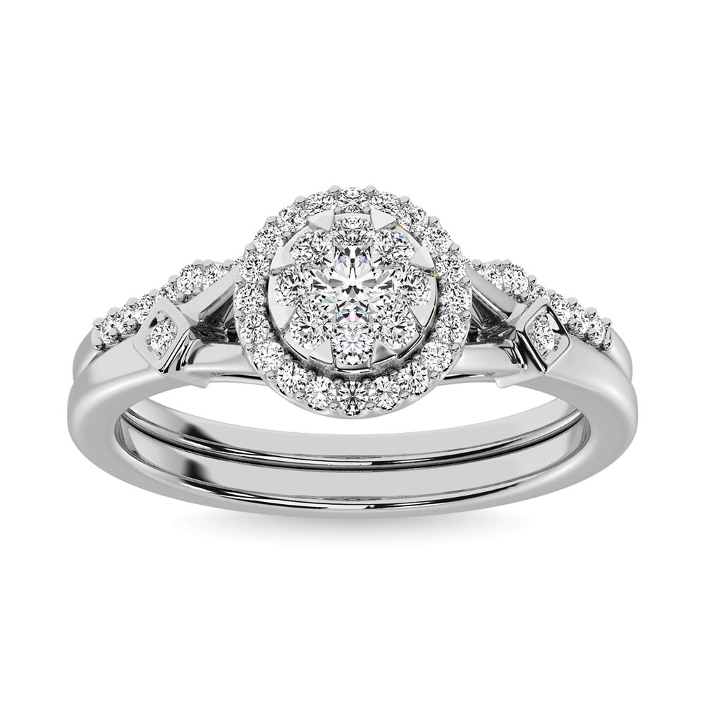 Diamond 1/2.Tw. Bridal Ring in 10K White Gold