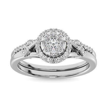 Diamond 1/2.Tw. Bridal Ring in 10K White Gold