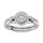 Diamond 1/2.Tw. Bridal Ring in 10K White Gold