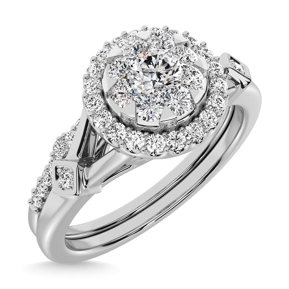 Diamond 1/2.Tw. Bridal Ring in 10K White Gold
