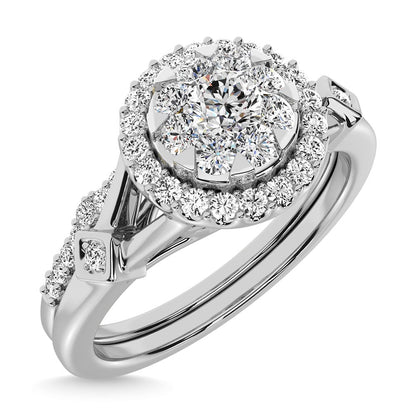 Diamond 1/2.Tw. Bridal Ring in 10K White Gold