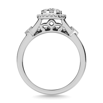 Diamond 1/2.Tw. Bridal Ring in 10K White Gold