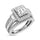 Diamond 1 Ct.Tw. Engagement Ring in 14K White Gold